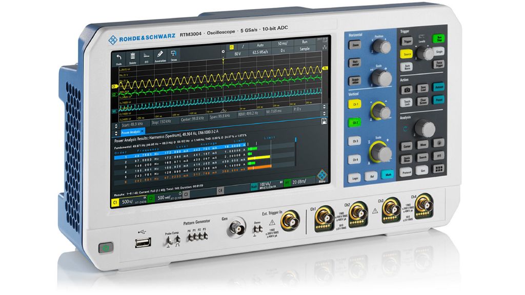 R&S®RTM3000 Oscilloscope, Side view