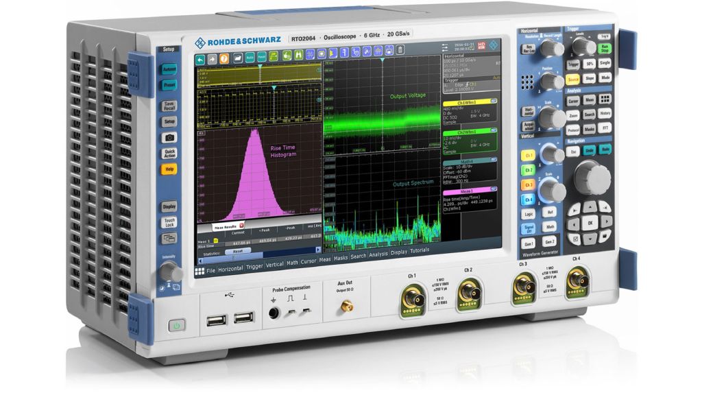 R&S®RTO2000 Oscilloscope, Side view