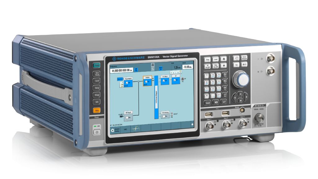 R&S®SMM100A 矢量信号發生(shēng)器，側視圖